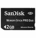 SanDisk MSPD 2GB Memory Stick Pro Duo Memory Card