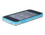 Dual Colored Protective Frame for iPhone 4S (Blue & Transpar