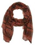 Linx Printed Scarf Orange
