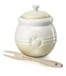 Le Creuset Onion Jar & Wooden Fork