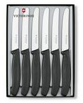 Victorinox Swiss Army 6 Piece Steak Knife Set Round Tip