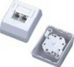 UniQue UTP CAT5E Wall Mount Box W/PCB Dual Port