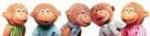 Eileen Christlelow's Five Little Monkeys Finger Puppet Playset