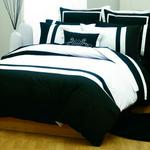 Linen House Hampshire Black Duvet Set