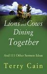 Lions And Cows Dining Together