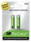 GP Size AAA 820mAh NiMH Rechargeable Batteries 2 Pack