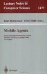 Mobile Agents: Second International Workshop, MA'98, Stuttgart, Germany, September 9-11, 1998 (Lecture Notes in Computer Science)