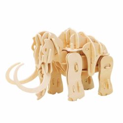 Mammoth Animal Modern 3D Wooden Puzzle