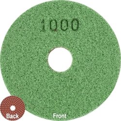 Craf 100MM Diamond Wet Polishing Pad 1000 Grit Dark Green