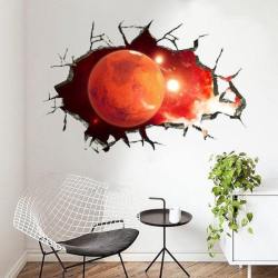 4AKID Small 3D Wall Or Floor Stickers - Mars