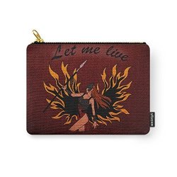 SOCIETY6 Resident Evil Claire Redfield Jacket Carry-all Pouch Small 6" X 5"