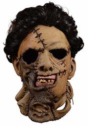 Trick Or Treat Studios Texas Chainsaw Massacre 2 Deluxe Leather Face Mask Standard Brown