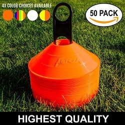 50 Forza Marker Cones & Stand Various Colors Highest Quality Available Net World Sports Orange