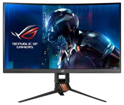 Asus PG27VQ 27 1440P 1MS 165HZ Dp HDMI G-sync Aura Sync Curved Gaming Monitor With Eye Care