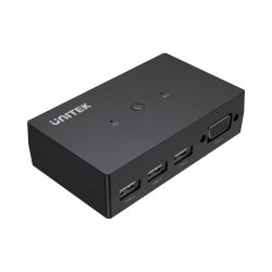 UNITEK 2-IN- 1-OUT Vga Kvm Switch With 3X USB U-8709ABK