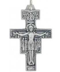 Sterling Silver 37MM San Damiano Crucifix