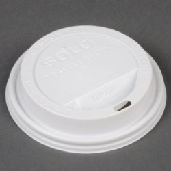 Solo TLP316-0007 White Traveler Lid For Ssp And Bare Paper Hot Cup - 4 Packs Of 100 400 Lids Total