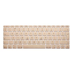 Tuff-Luv Silicone Keyboard Protection For New Macbook 12" - Gold Uk eu Keyboard Layout