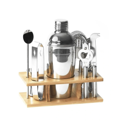 9-PIECE Mixologist Cocktail Bartender Set With Cocktail Stand - 8P