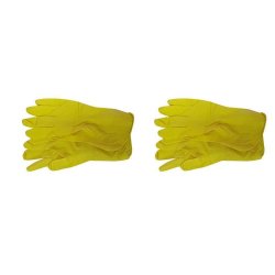 Pioneer Safety Rubber Household Gloves Flock Lined Medium 2 Pack