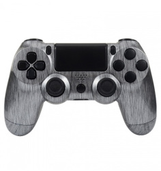 Ps4 Controller Shell With Buttons Brushed Silver