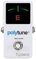 Tc Electronic Polytune 3 Polyphonic LED Guitar Tuner Pedal W buffer
