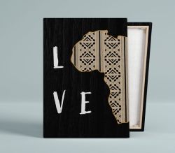 Love Africa Canvas Print Helix