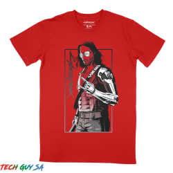 Cyberpunk 2077TOY Box Johnny Mens Tee Red 2XL End Of Life