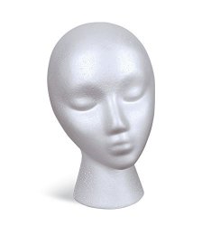 Floracraft Expanded Poly Styrene Foam Head 7.5-INCH Long By 6-INCH