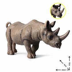 Viewhuge Realistic Hippo rhino Animal Toy Figures Fun Toys For Children Birthday Party Favors