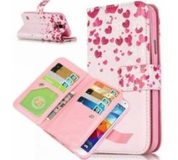 Smartphone Case With Attached Wallet - Samsung S6 Heart