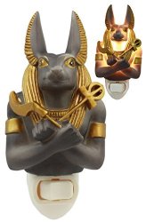 Ebros Ancient Egyptian Gods And Rulers Decorative LED Wall Plug In Night Light With On off Switch Classical Gods Of Egypt Legend Of The Nile