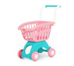 Shopping Trolley Cart For Kids - Pink
