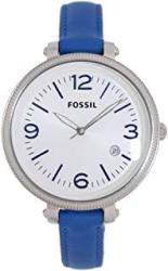 Fossil Women's ES3279 Heather Blue white Leather Watch