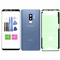 Ubrokeifixit Compatible Front Outer Lens Glass Screen Rear Panel Back Cover Replacement For Samsung Galaxy S9+ Plus 6.2" SM-G965 All Phone Carriers No-lcd No-digitizer Blue