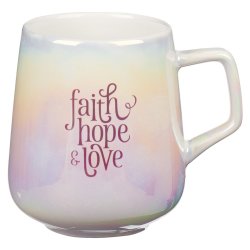 Mug - Faith Hope And Love Pearl Ombre