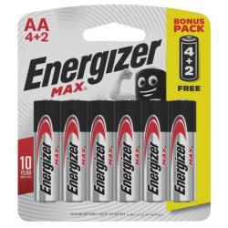 Energizer Max Plus Alkaline Aa Card 4 Pack + 2FREE