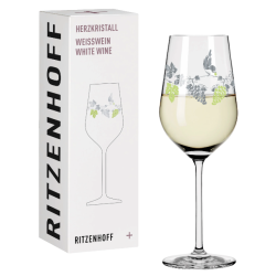 Ritzenhoff Heart Crystal White Wine Glass 4