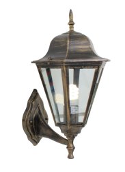 Eurolux Lantern 6 Panel Up facing Black Gold