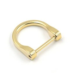 5 Pcs Fashion Detachable 1" 25MM Dee Ring Screw Webbing Bag Buckles Diy D Ring Welded Gold
