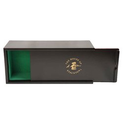 Black Slide-top Chess Box - By The House Of Staunton