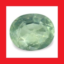 Natural Sapphire - Bluish Green Oval Facet - 0.490cts
