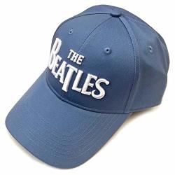 The Beatles Baseball Cap Classic Drop T Logo Hat Denim Blue