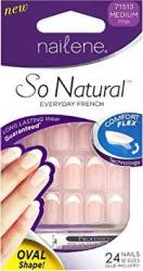 Nailene So Natural Everyday French Medium Pink 71513 24 Ea Pack Of 3