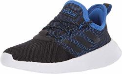 Adidas Kids' Lite Racer Reborn Sneaker Black white blue 1 Little Kid M
