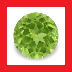 Peridot Natural Burma - Vibrant Green Round Cut - 0.340cts