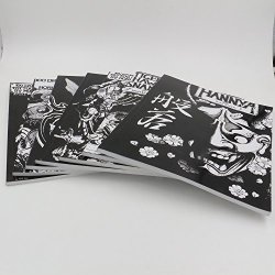 YUELONG Japan Rare Tattoo Flash Book Art Magazine Vol.1-7 Horimouja Jack Mosher A Supply Tb-214