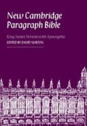 New Cambridge Paragraph Bible with Apocrypha Personal Size KJ590:TA