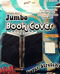 Jumbo Book Cover XXL Fits Books 10 X 15 Black By It's Academic