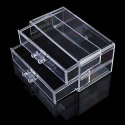 Vanpower Clear Acrylic Cosmetic Jewelry Makeup Organiser Drawer Box Case Stand NO5